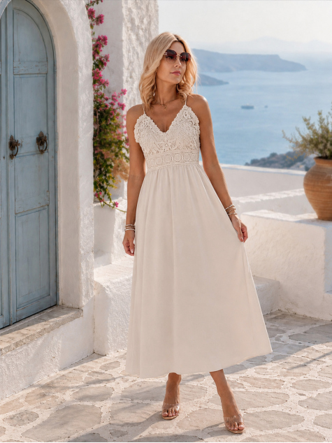DRESS ALBERS BEIGE