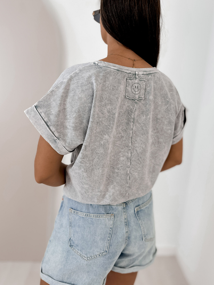 BLOUSE DERAN GRIS