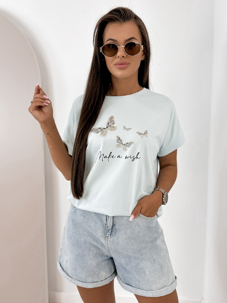 BLOUSE SETINE BLEUE