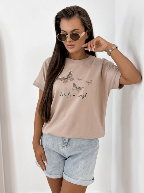 BLOUSE SETINE BEIGE