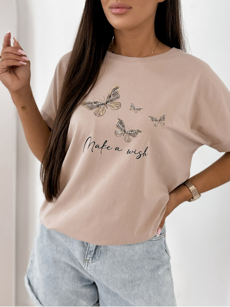 BLOUSE SETINE BEIGE