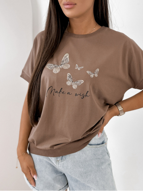 BLOUSE SETINE BROWN