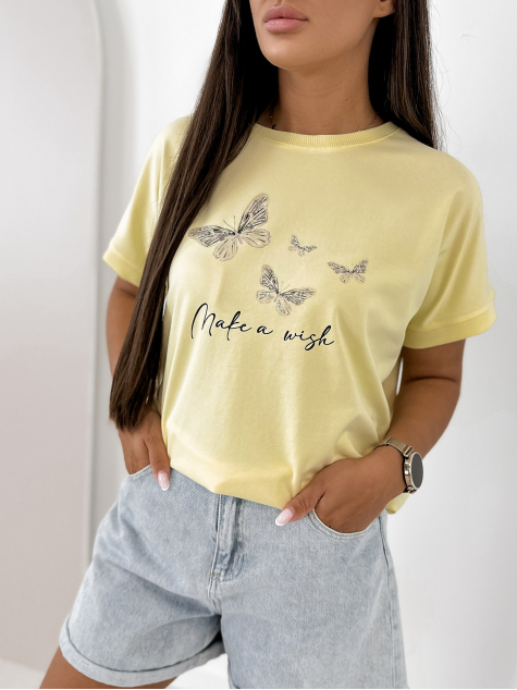 BLOUSE SETINE JAUNE