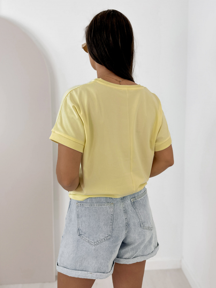 BLOUSE SETINE JAUNE