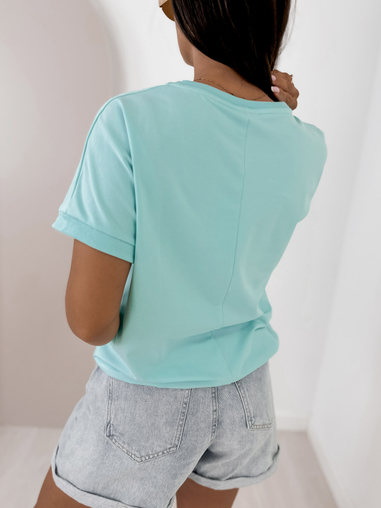 BLOUSE SETINE MINT