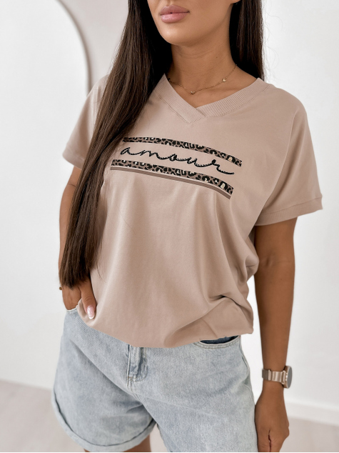BLOUSE WITERS DARK BEIGE
