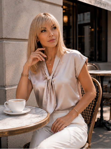 PALAIDINĖ ROXANA TAMSIAI SMĖLIO SPALVOS