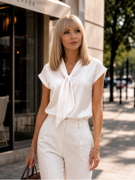 BLŪZE ROXANA ECRU