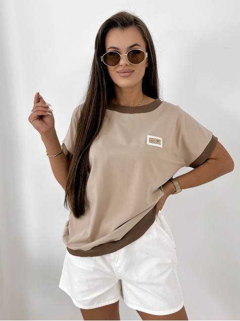 BLUZA ENSOR BEJ INCHIS