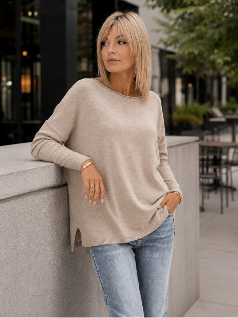 SWEATER TROMSO DARK BEIGE