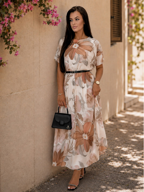 KLEID CLUBS BEIGE