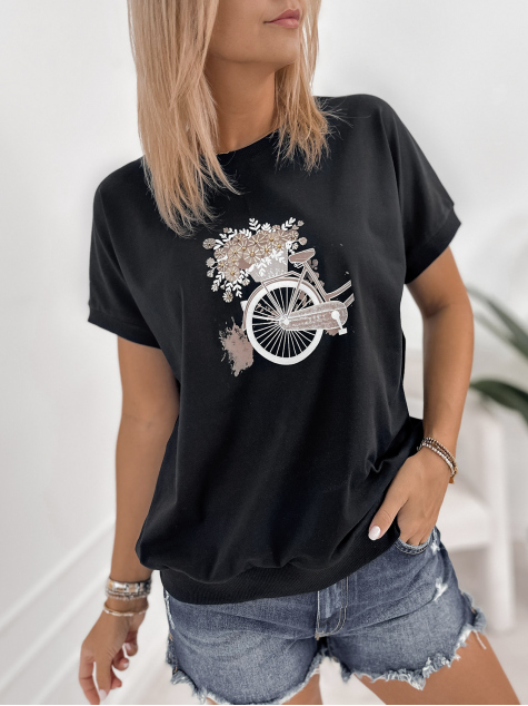 BLUSE VUELTA SCHWARZ