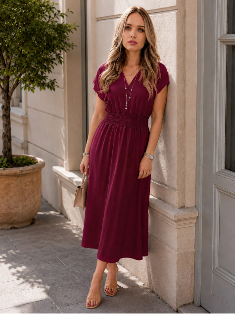 ROBE ATMORE BORDEAUX