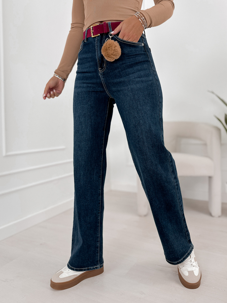 PANTALONI BLUGI HOLLOW DE CULOARE INCHISA