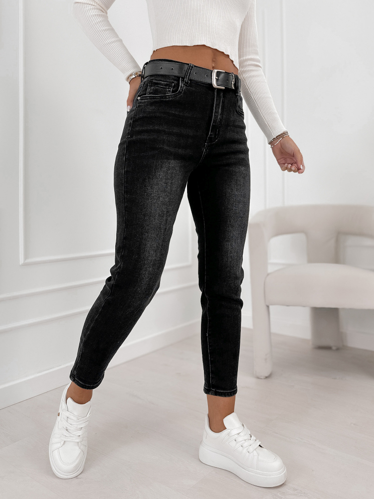 PANTALONI MIDNIGHT NEGRU