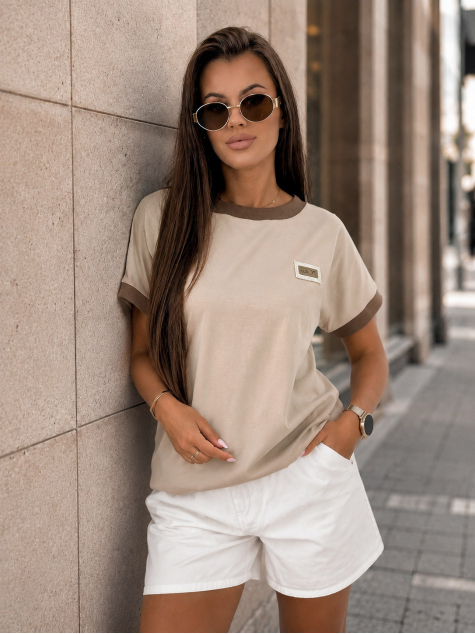 BLUZA ENSOR BEJ INCHIS
