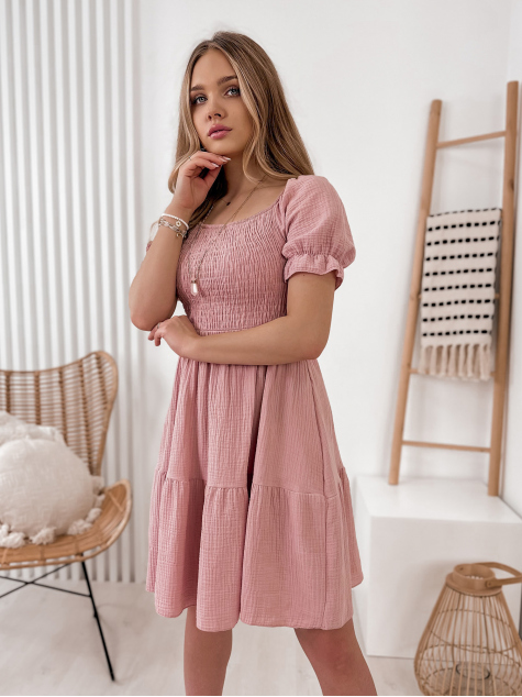 KLEID SHAFTER PUDERROSA