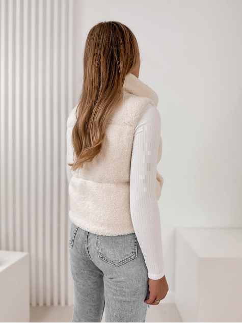 VEST BOUCLE GEORGIA ECRU