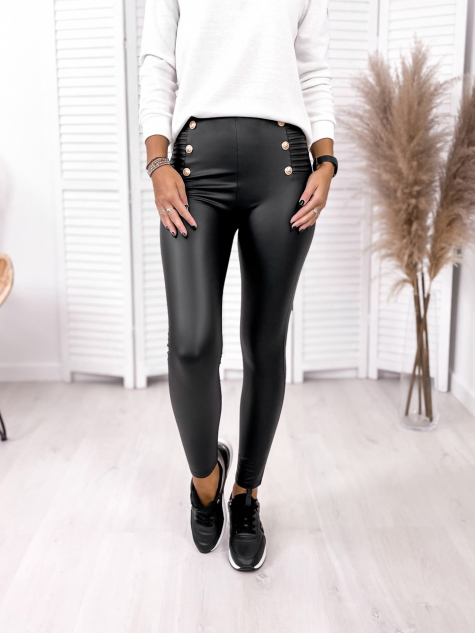LEGGINGS HEARTBEAT SCHWARZ