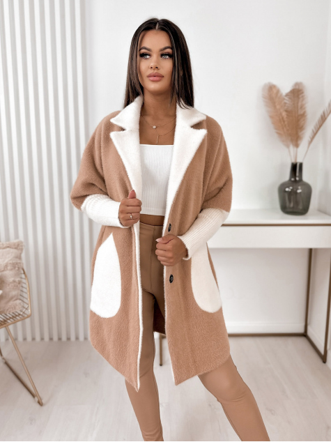 COAT ALPAKA MINES CARAMEL