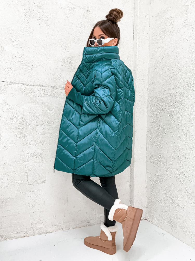MANTEAU GARI TURQUOISE