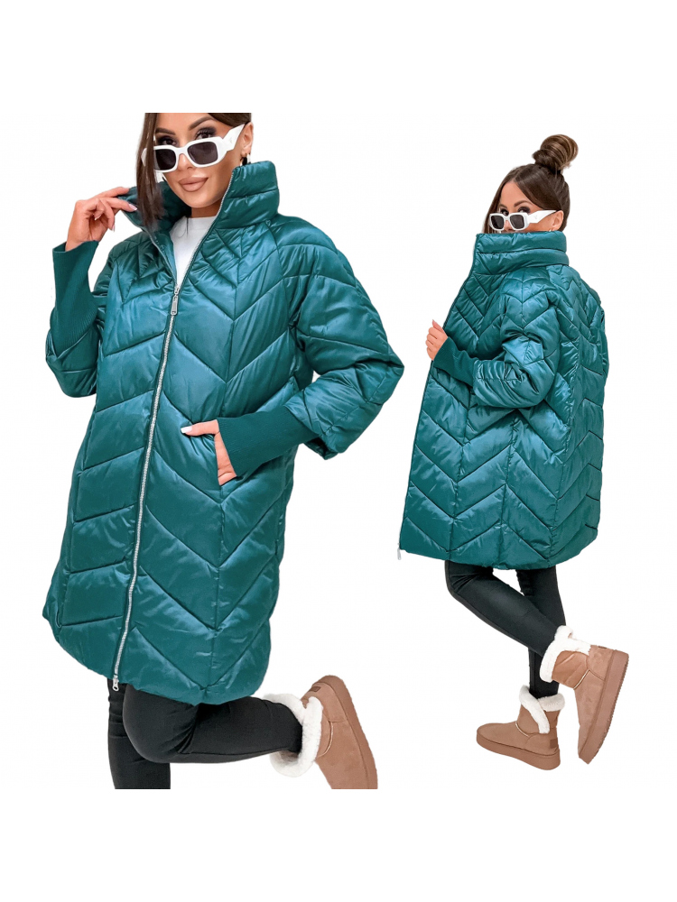 MANTEAU GARI TURQUOISE