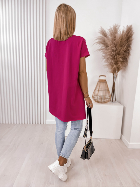 BLUSE OLTAVIA HIMBEERROTE