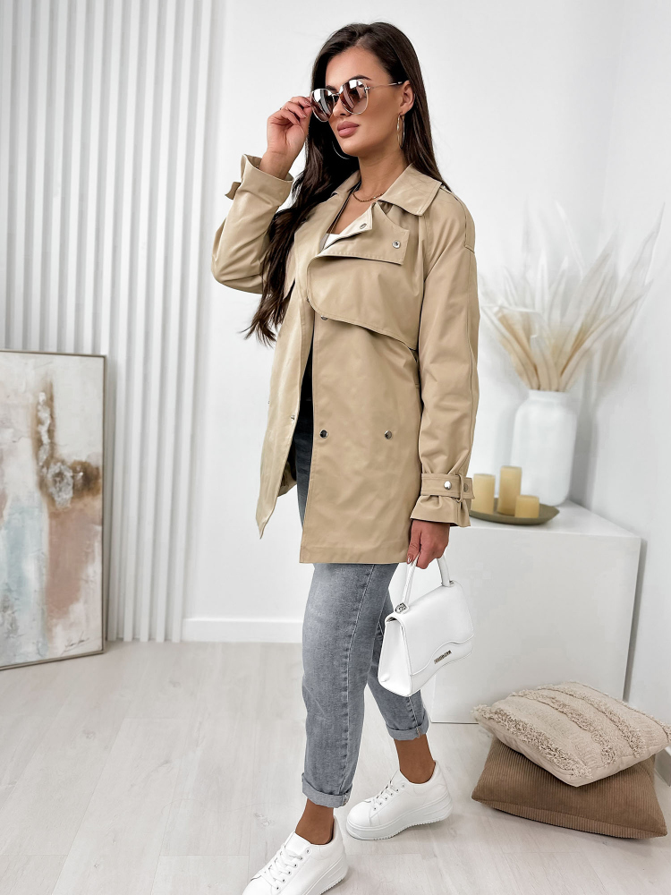 COAT BINOT DARK BEIGE