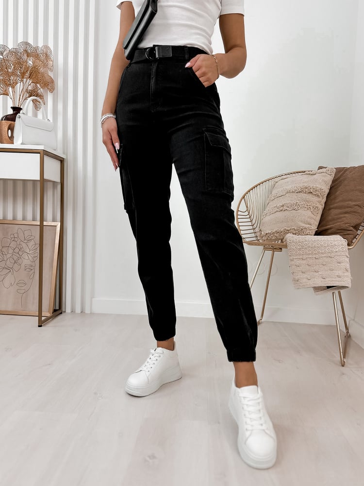PANTALONI BANDI NEGRU