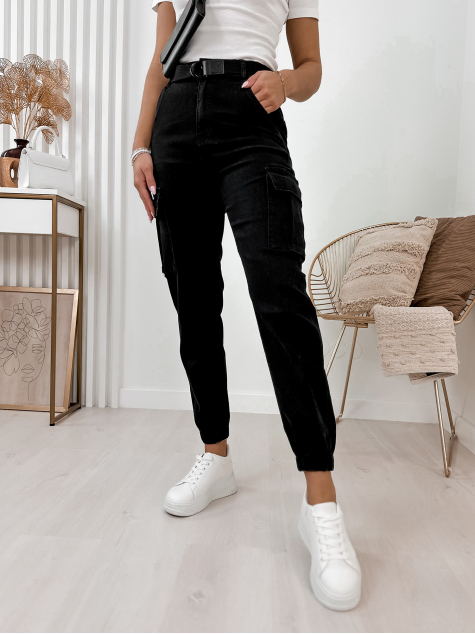 PANTALONI BANDI NEGRU