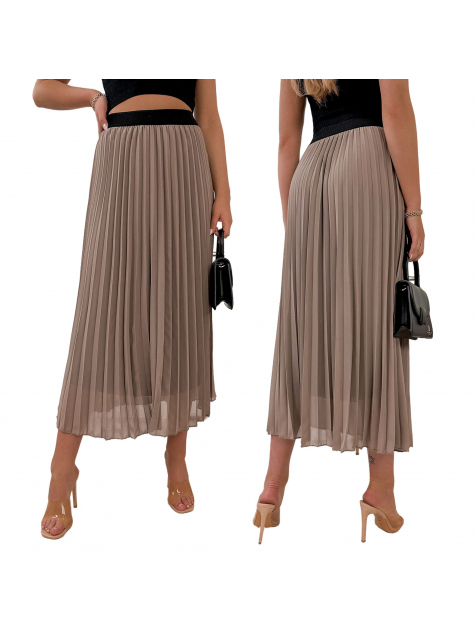 JUPE FAIDO BEIGE FONCÉ