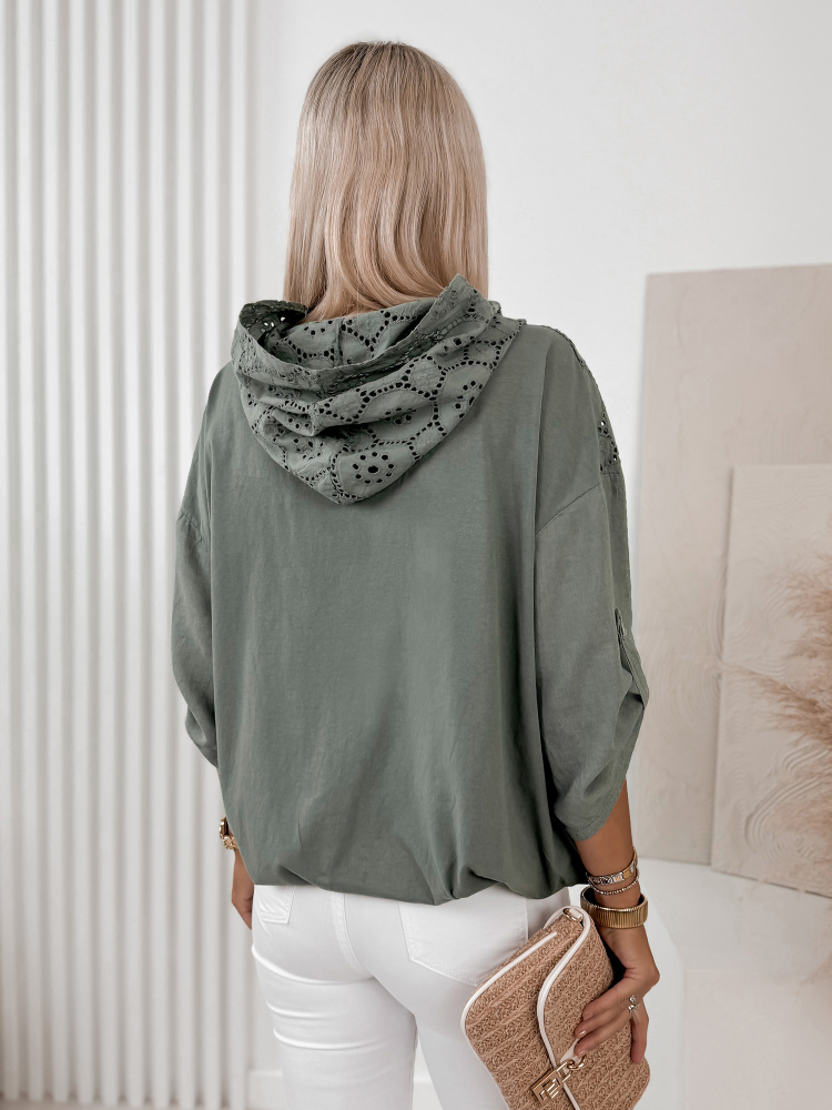 MIKINA DEMET KHAKI