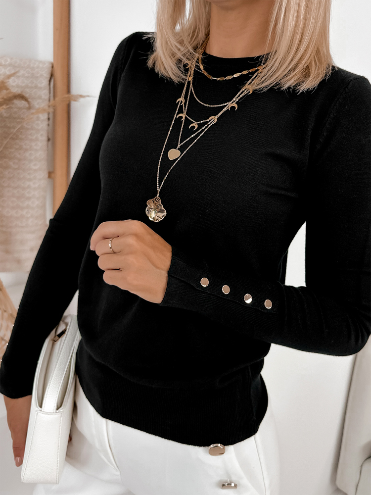 SWEATER JUNRU BLACK
