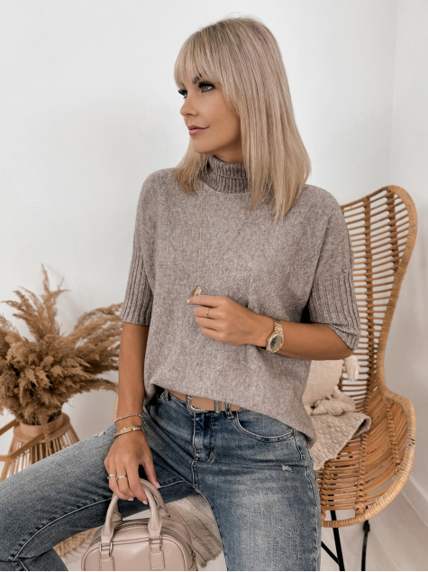 SWEATER RAFFE DARK BEIGE