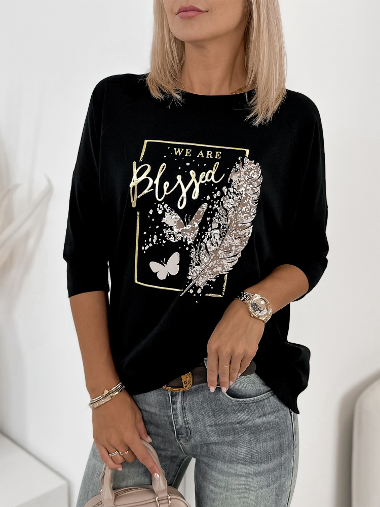 БЛУЗКА BLESS ЧЕРНA