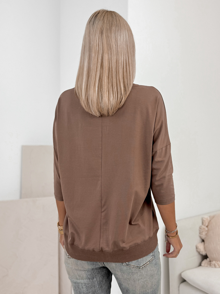 BLOUSE TUJO BRUN