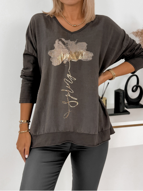 BLUSE WARADA BRAUNE