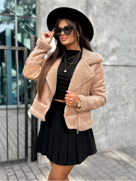 VESTE PEAU DE MOUTON CROCKER CARAMEL