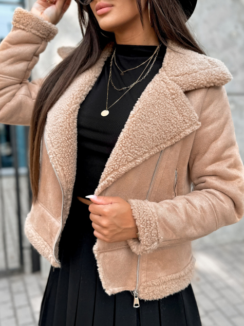 VESTE PEAU DE MOUTON CROCKER CARAMEL