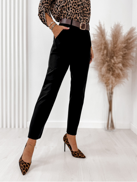 PANTALONI ELICE NEGRU