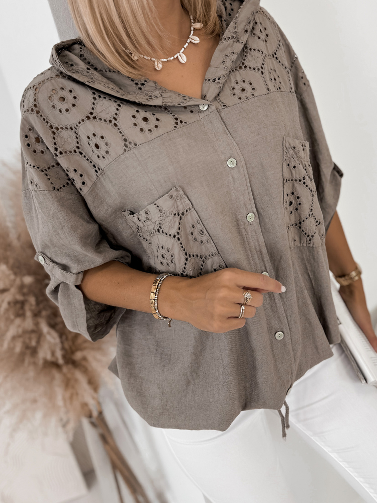 SWEATSHIRT DEMET BRAUNE