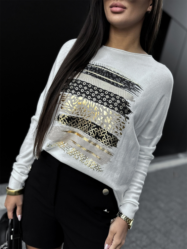 BLUSE SIDES ECRU