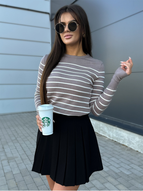 PULÓVER NASTIA SÖTÉTBÉZS