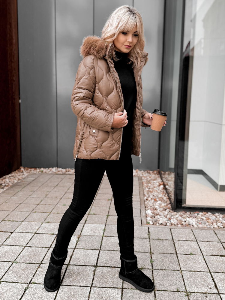 JACKE LAMIA KARAMELLFARBEN