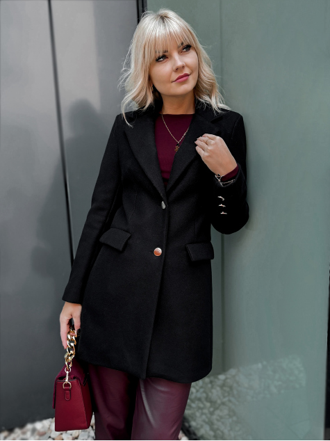 JAZMIN COAT JUODAS