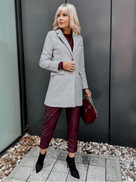 MANTEAU JAZMIN GRIS CLAIR