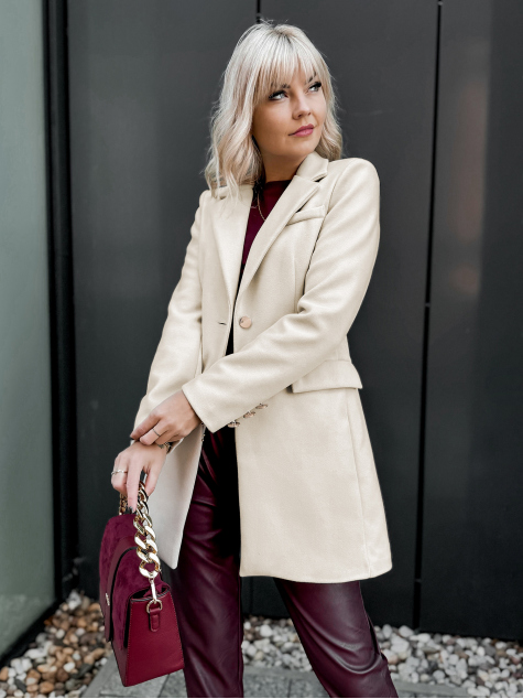 JAZMIN COAT SMĖLIOS SPALVOS