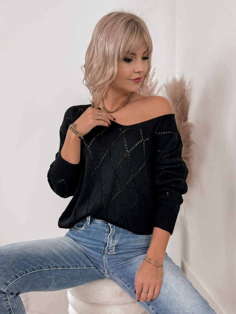 PULLOVER XADA SCHWARZ