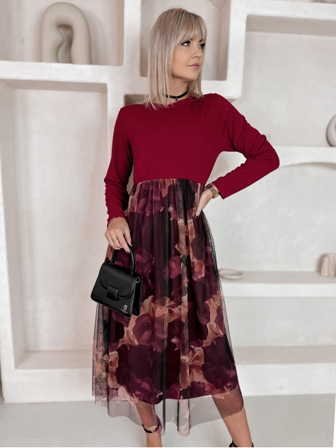 KLEID BADEN BORDEAUX