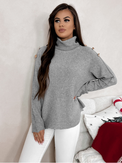 PULLOVER BRANDA GRAU